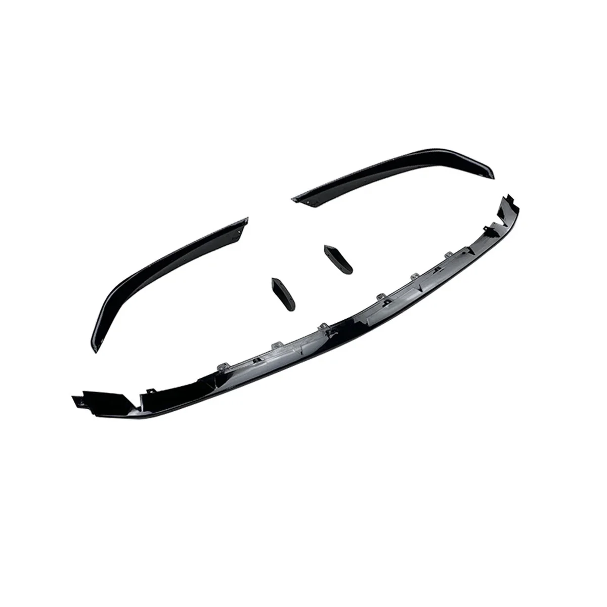 For Mercedes-Benz A-Class W177 A45 AMG 2019-2021 Front Bumper Lip Spoiler Front Bumper Protector Lower Blade Splitter