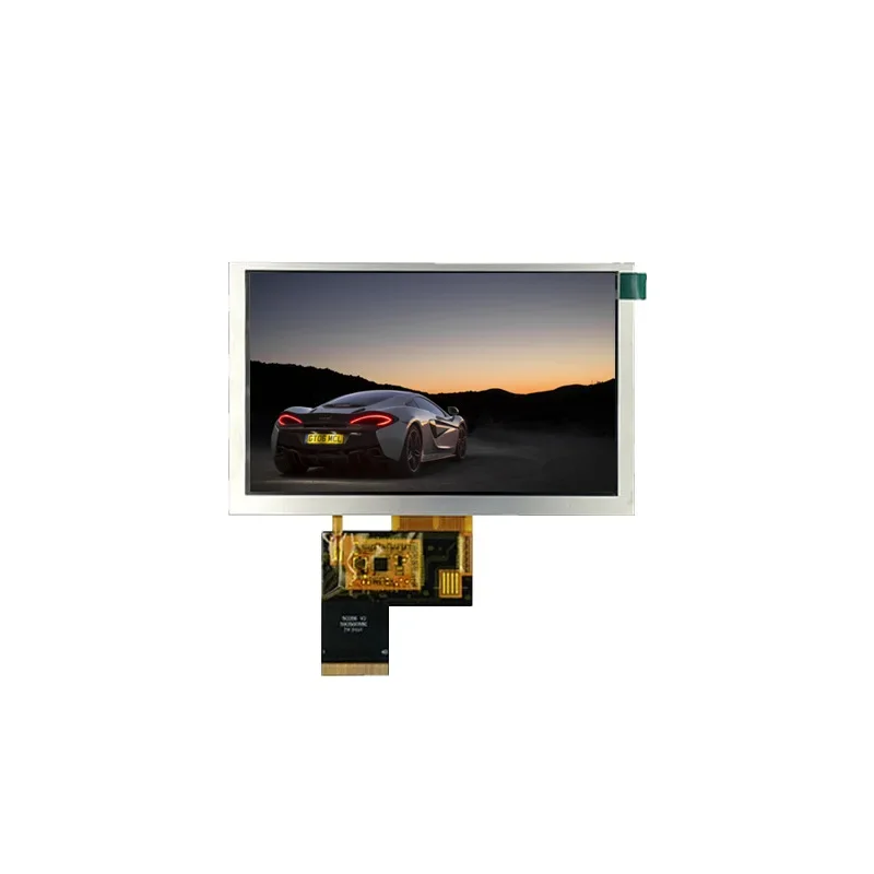 5.0 inch 800 * 480 semi-transparent and semi-reflective display, instrumentation display, outdoor display with touch
