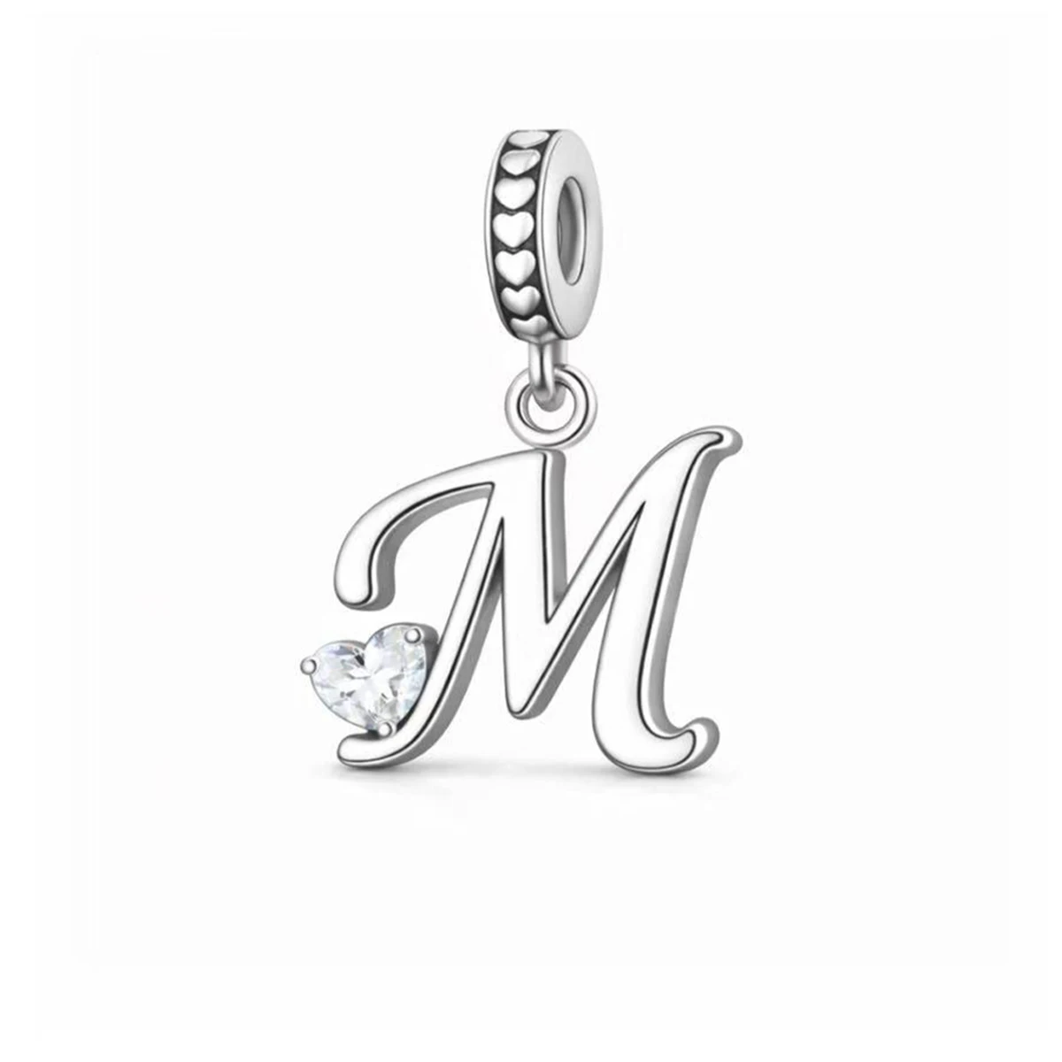 Fit Pandora2026 Original Design A-Z 26 Letter Bead Pendant, DIY Name Bracelet Jewelry Gift, Eco friendly Copper Electric Bright 