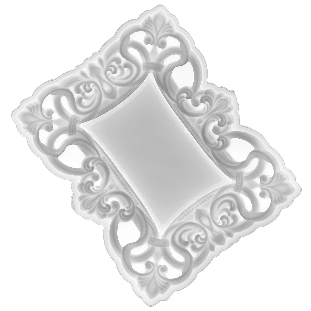 

Photo Frame Mold Decorative Silicone Frames Making Ornaments Silica Gel DIY Molds Epoxy Picture Display