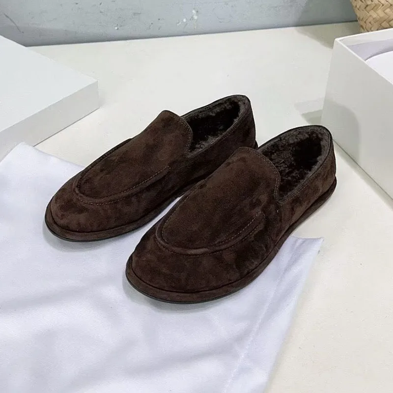 المتسكعون المرأة جلد طبيعي بلون حذا فردي للسيدات جولة تو الفم الضحلة شقة القاع مكتب أحذية ربيع الخريف البغال