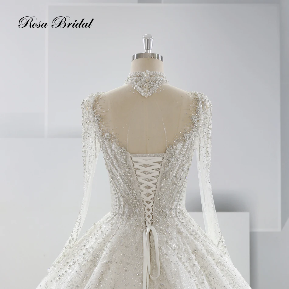 New Hot Sale Wedding Dress Original Design Luxury Full Beading Bridal Dress