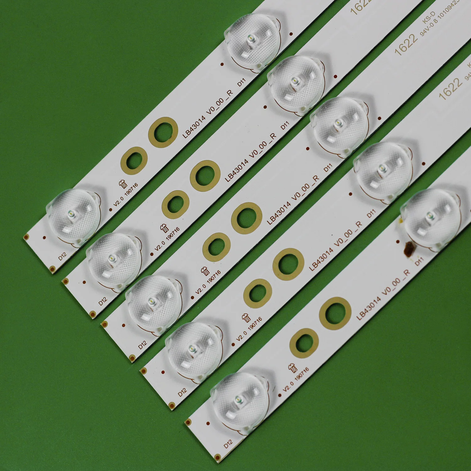 Светодиодная подсветка, 12 ламповых полосок для телевизора Philips 43 дюйма LB43014 V0_00 TPT430U3 EQLSJA.G 43PUS6501 43PUS6101 43PUS6201 43PUS7202 43PUH6101