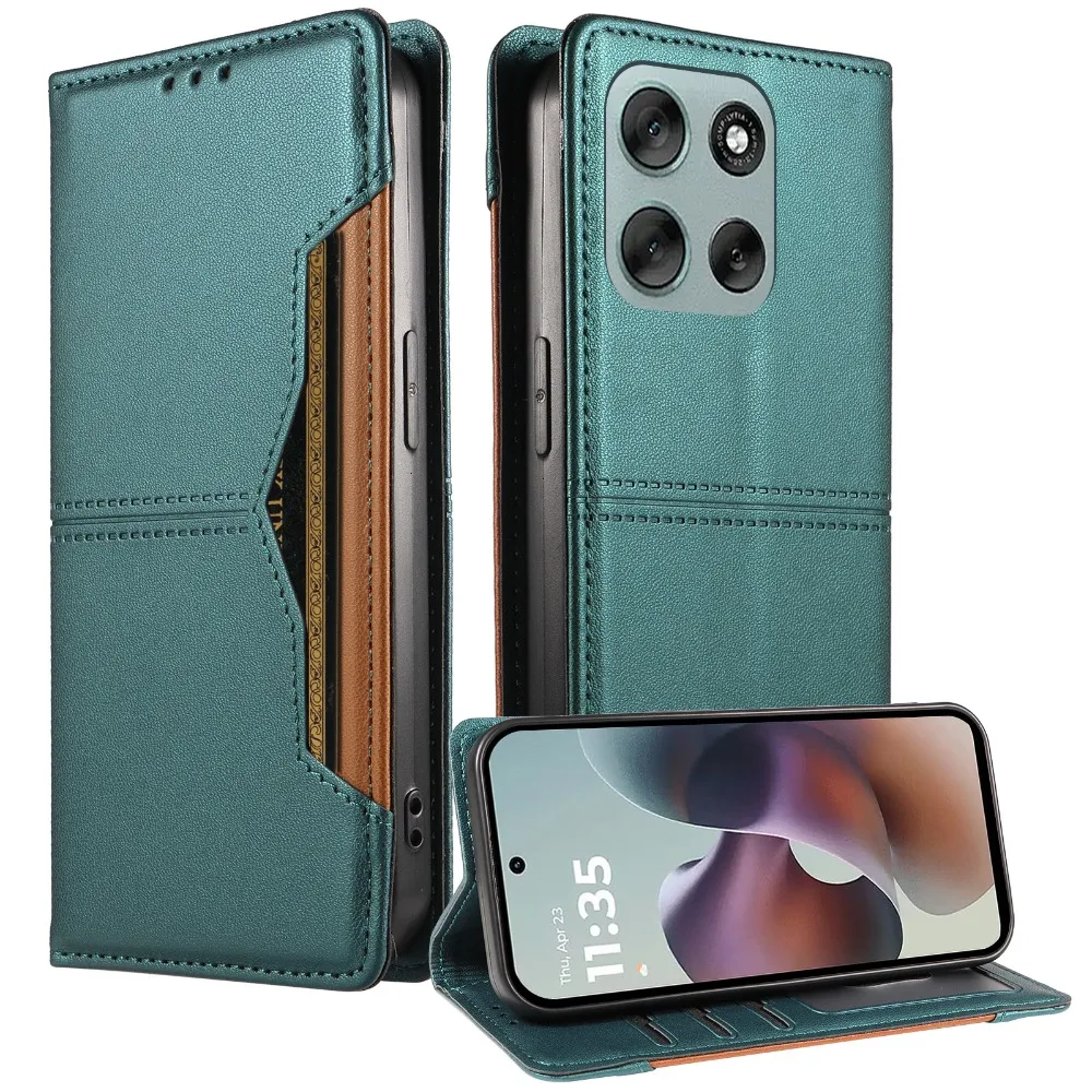 G87 G77 G67 G57 G47 G37 G17 Power Flip Case 4-Karten-Brieftaschen-Handyhülle für Motorola Moto G57 Power Case Moto G 17 37 47 57 67 87