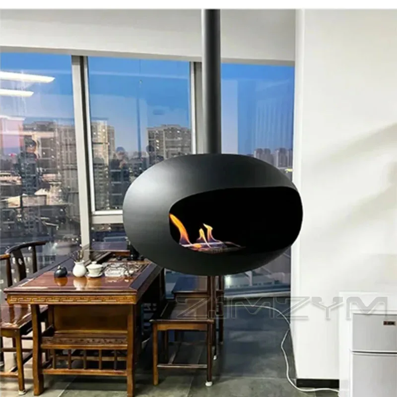 

Ceiling Mounted Suspended Heating Fireplace Indoor Hanging Heater with Suspended Ceiling Design