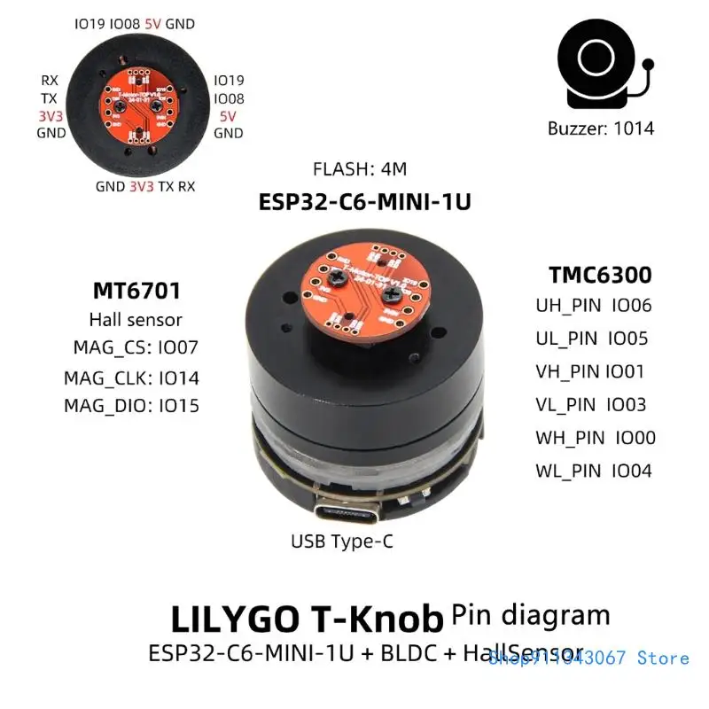 ESP32C6 Mini desarrollo 4MB compatible con 5 sensores ángulo WiFi6 Envío Directo