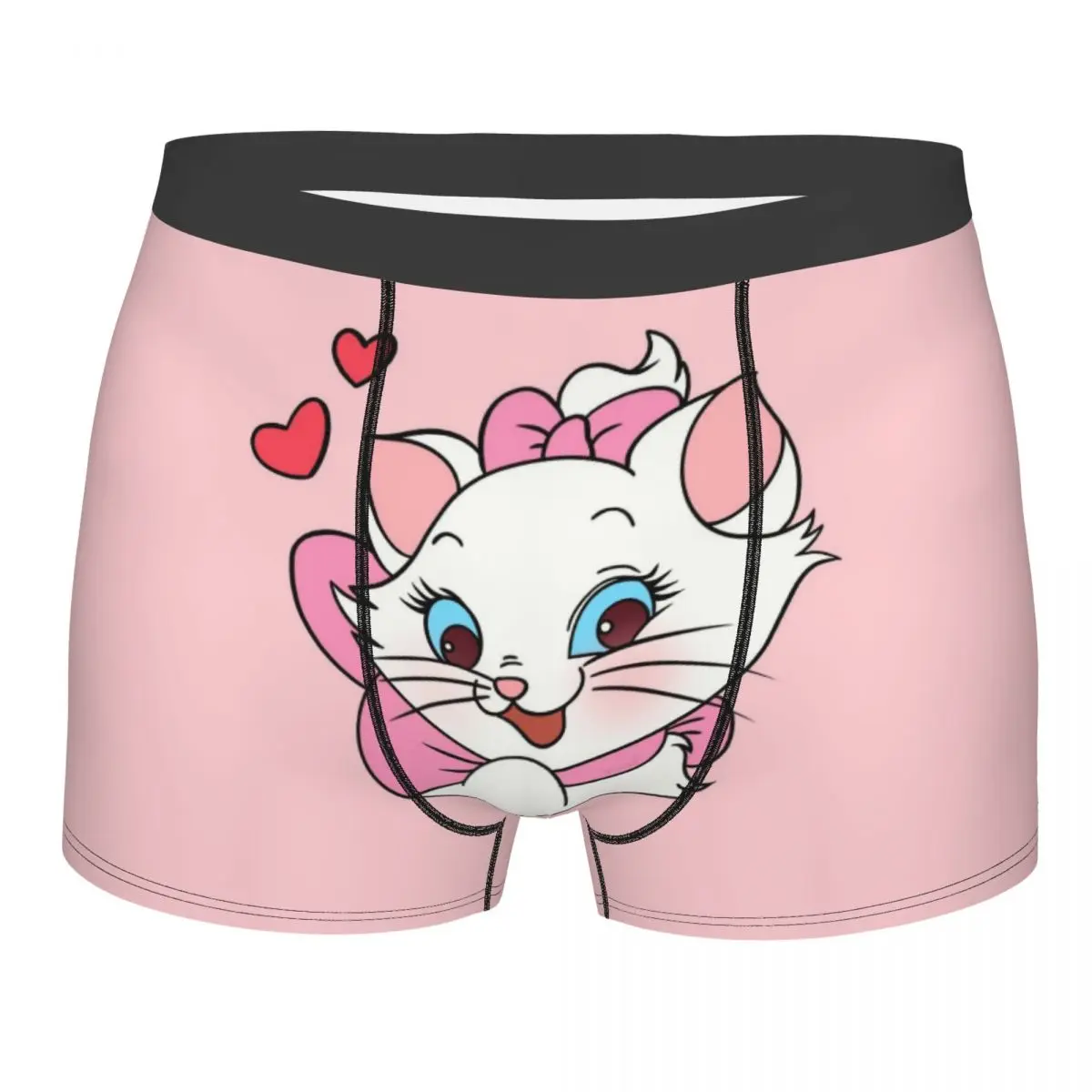 

Нижнее белье Aristocats на заказ, мужские шорты-боксеры с принтом кота, манги, трусы, дышащие трусы