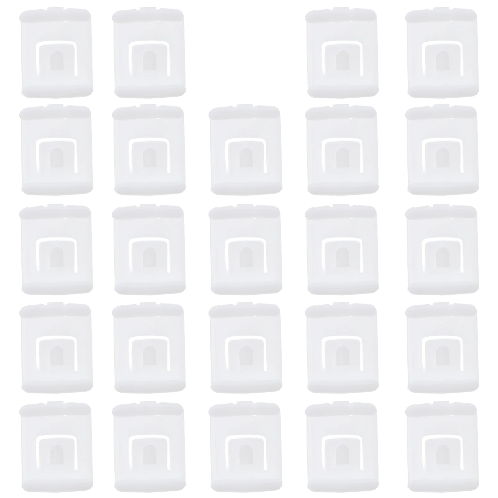 50 Pcs Cars Seat Slider Chute Sliding Tooth Buckle Accessories Runner White Accessory Placement