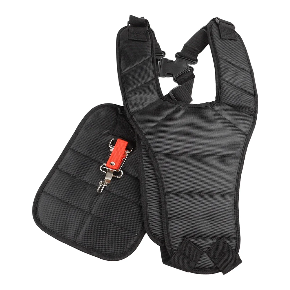Ergonomic Dual Shoulder Strap for Trimmers and Brush Cutters with Adjustable Length and Padding to Alleviate Hand Fatigue