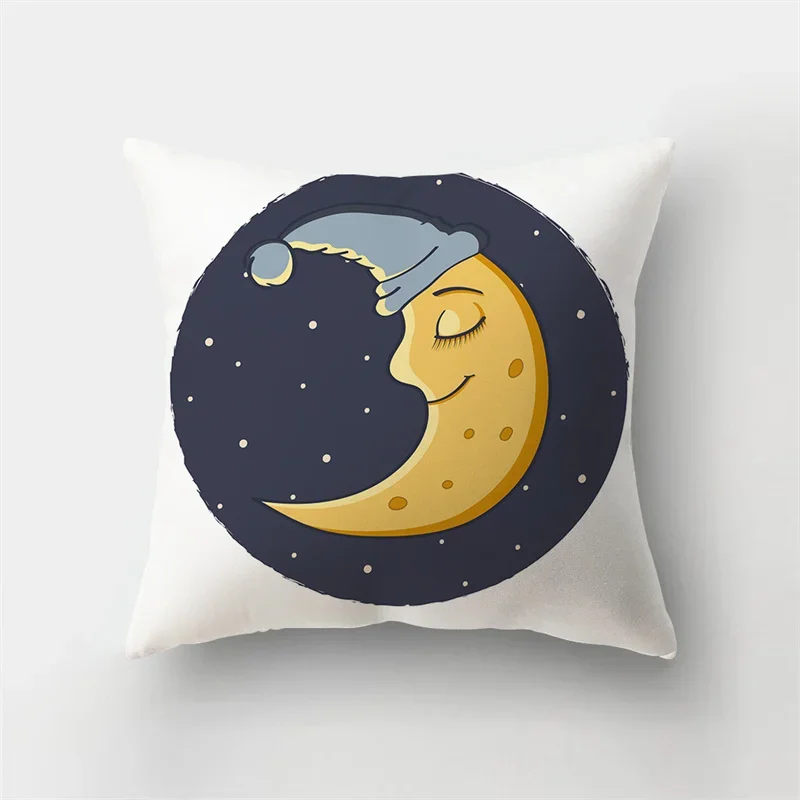 Fashion Yellow Pillowcase Cartoon Sun Duck Animal Flower Plant Cushion Cover Sofa   Home Decoration