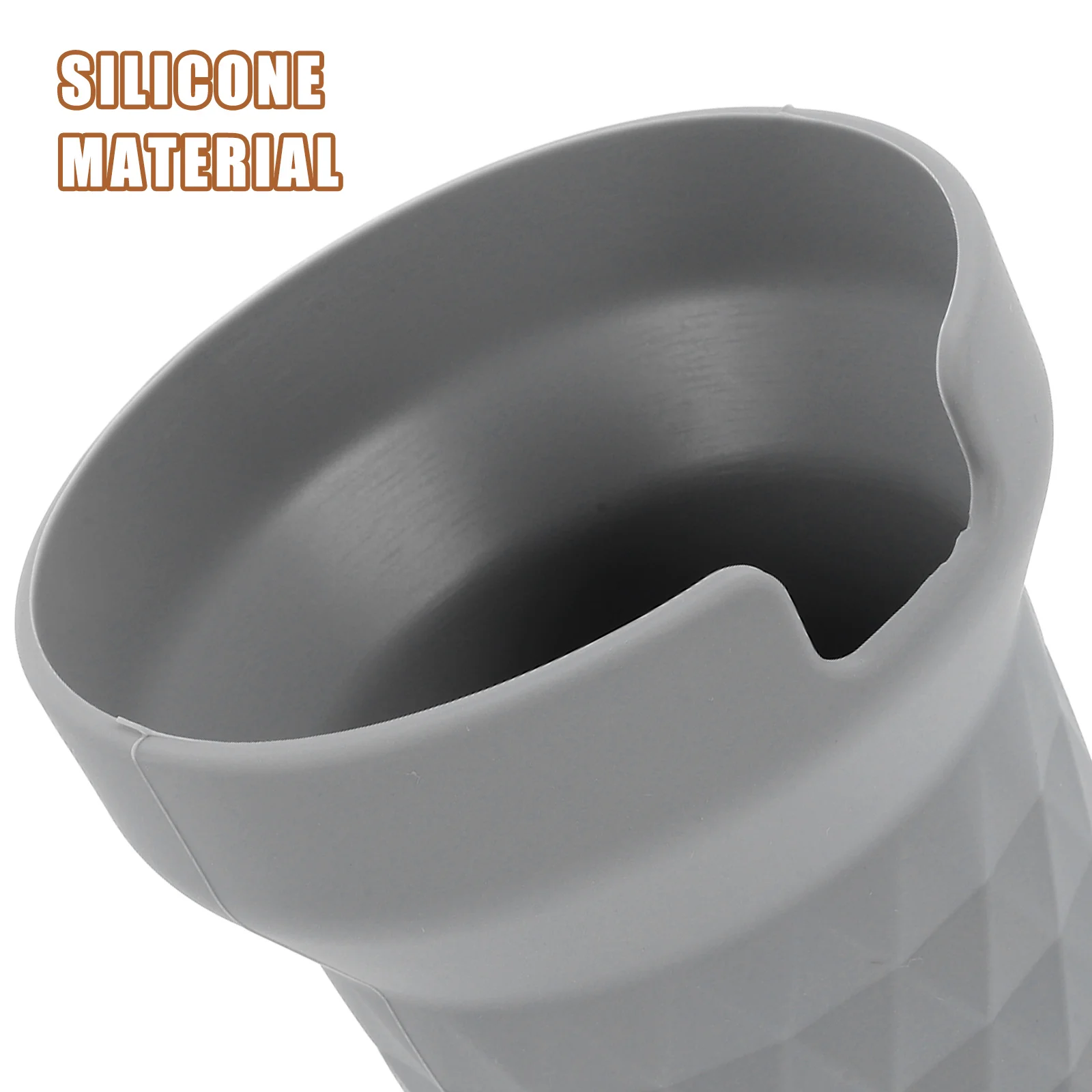 

Anti-fall Silicone Cup Cover Water Bottle Bottom Protector Portable Gray Easy Clean Durable Outdoor Bar Use