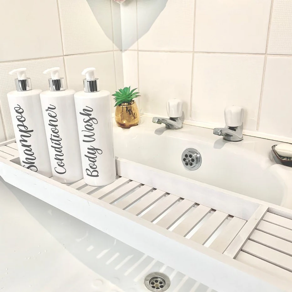 3Pcs Refillable Shower Shampoo Conditioner Bottle Dispenser 500ml Bathroom Lotion Empty Bottle Plastic Container Farmhouse Decor