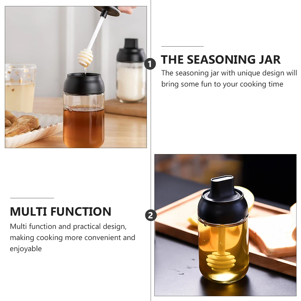 

4 Pcs Seasoning Glass Jar Kitchen Spice Jars Storage Pot Foldable Condiment Pp Pots