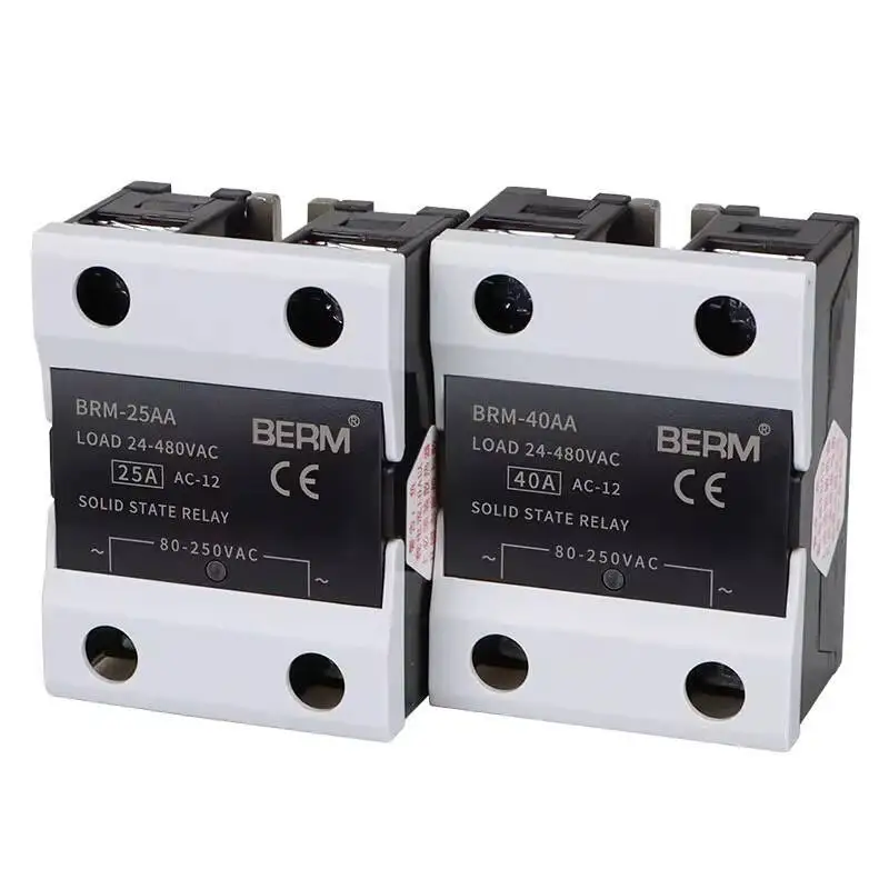 

Solid State Relay 25AA Control AC Module SSR-25AA Single Phase 40A A4825 10AA 40AA 60AA 80AA 100AA 120AA