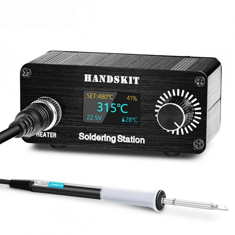 Portable Household Repair Tool Kit: OLED Digital Display Adjustable Temperature Mini T12 Soldering Station & Desoldering Iron