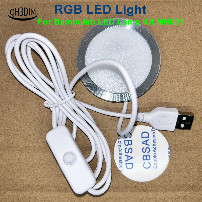 RGB LED Light for Bambulab LED Lamp Kit 001 Hardware DIY Model no 3D Printing Parts Bambulab Light Kit 001 Led Light Parts