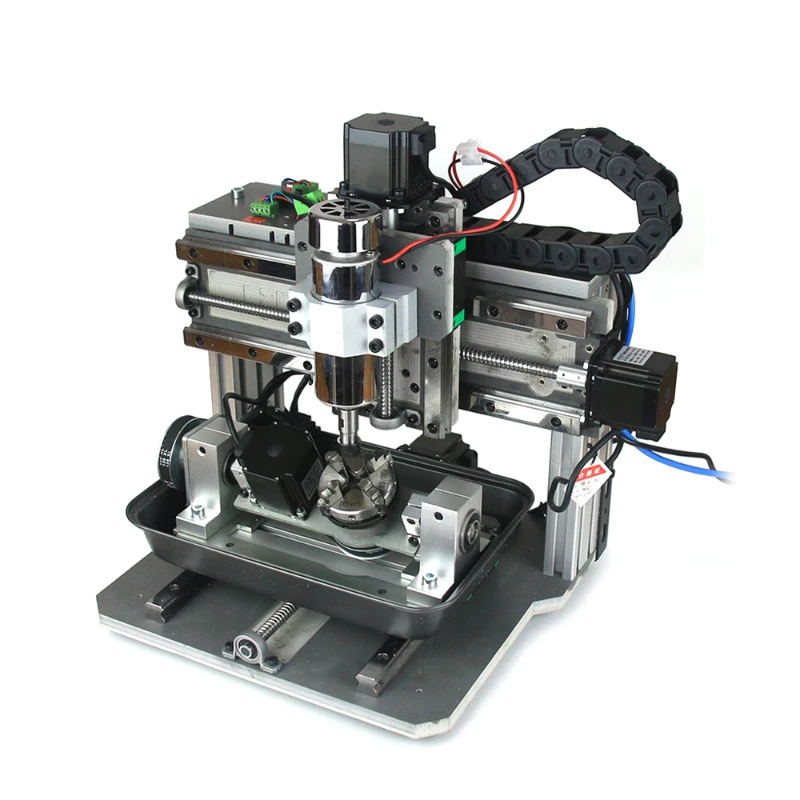 5 Axis USB CNC Router 3020 Square Line Rail 500W Spindle 3 /4 Axis PCB Milling Metal Engraving Machine Woodworking Tools