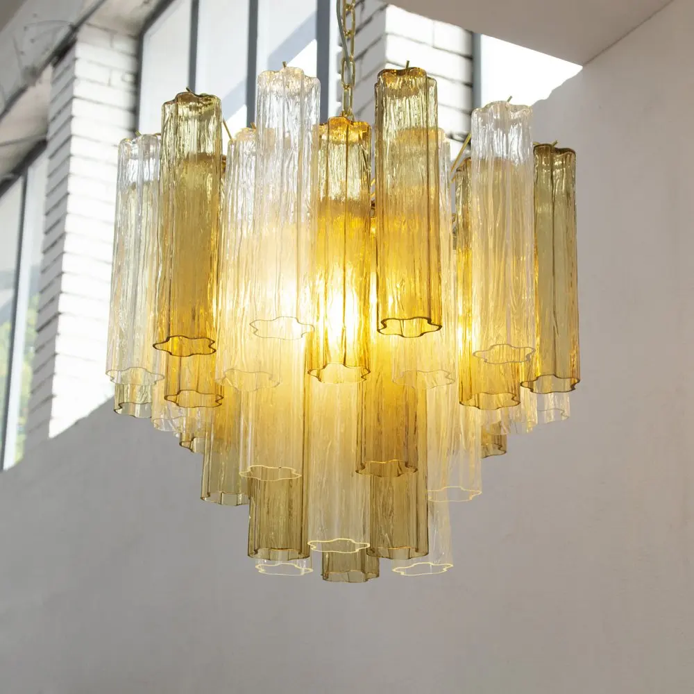 Trendy Home Deco Glass Fun Dimmable Led Chandelier Lighting Suspension Luminaire Lampen Hanging Light