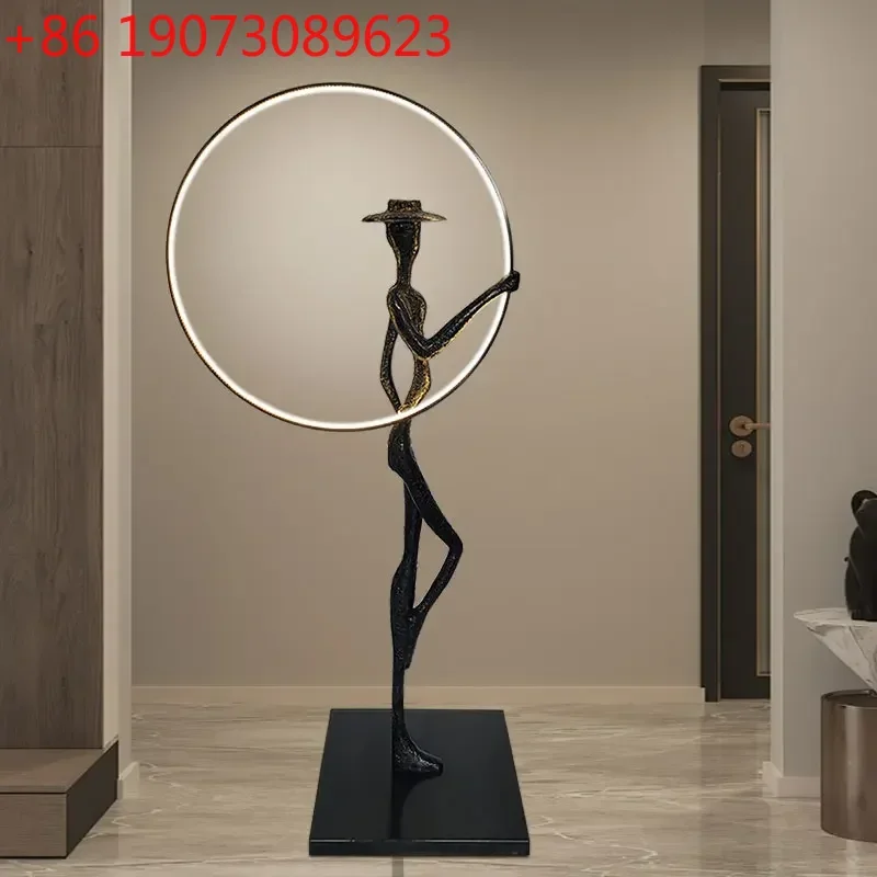 Simple Abstract Frame Figure Art Sculpture Ornament Porch Hotel Italian Minimalist Large Floor Soft Decoration