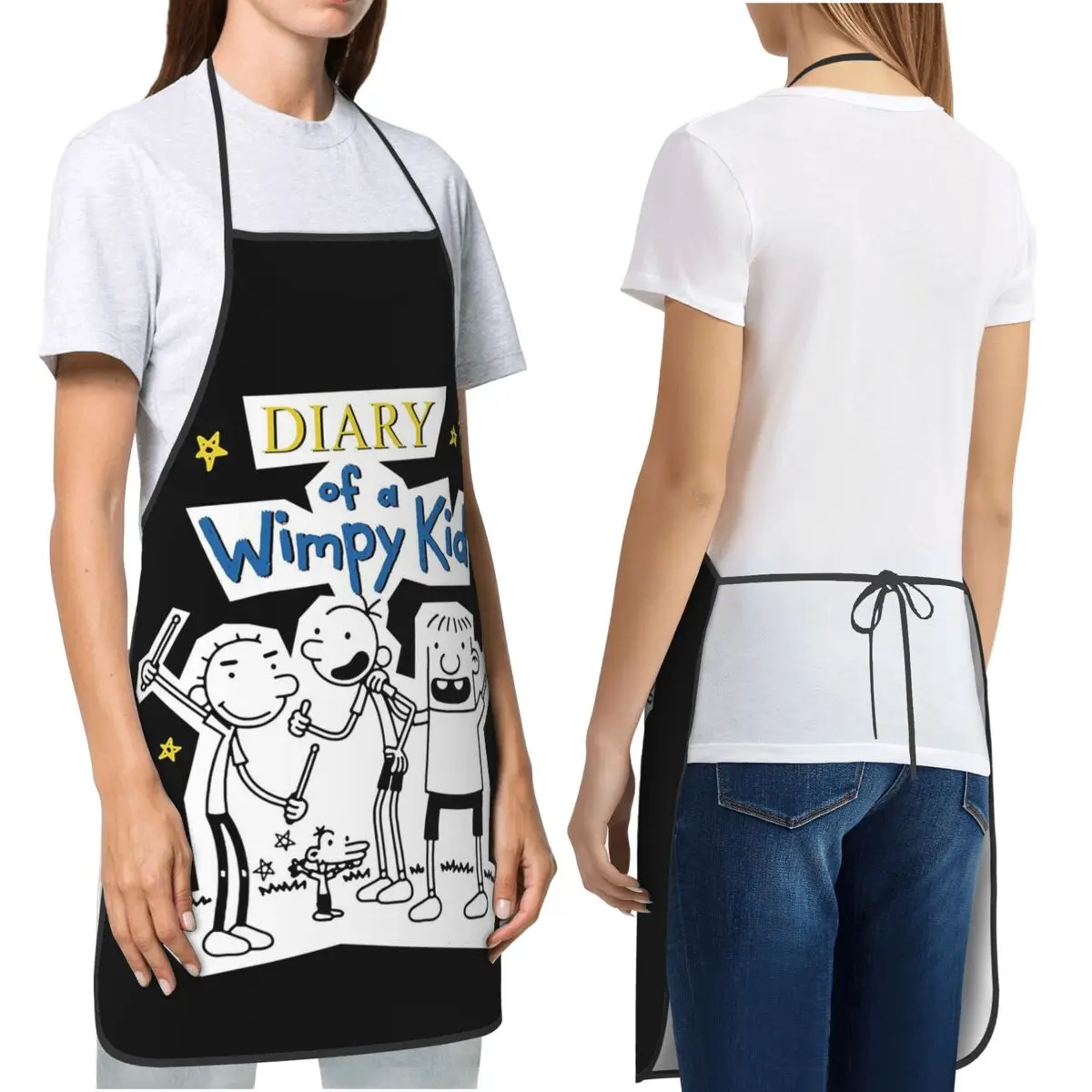 Diary Of A Wimpy Kid Wimpy Kid Group Apron Chef Cooking Cuisine Tablier Waterproof Bib Kitchen Cleaning Pinafore
