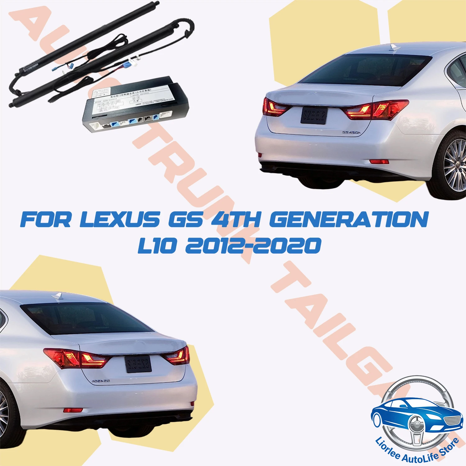 

For Lexus GS 4th generation L10 2012-2020 Car Power Trunk Lift Electric Hatch Tailgate Strut Auto Rear Power Door Actuator Stick
