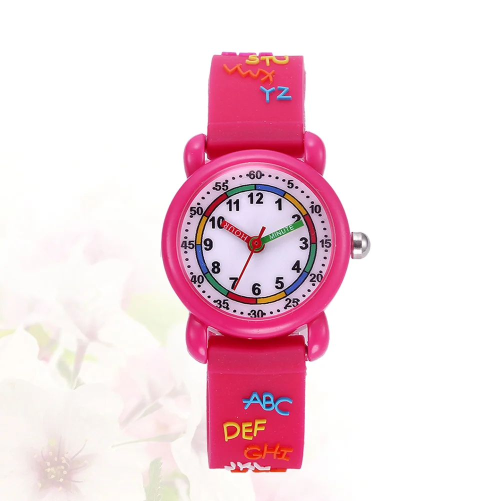 1pc Cartoon Fashion Cartoon Watch Quartz Watch With Adjustable Strap Birthday Christmas Gift Rosy