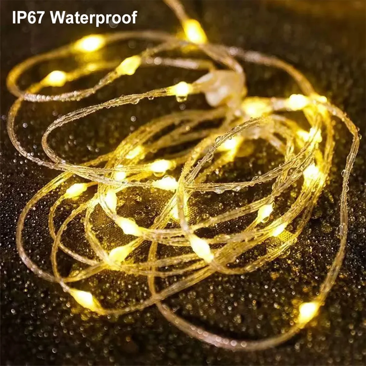 Rechargeable Led Camping String Light 10m Hanging Tent Garden Lantern Usb Outdoor Fairy Lights Multifunctional Lighting Portable
