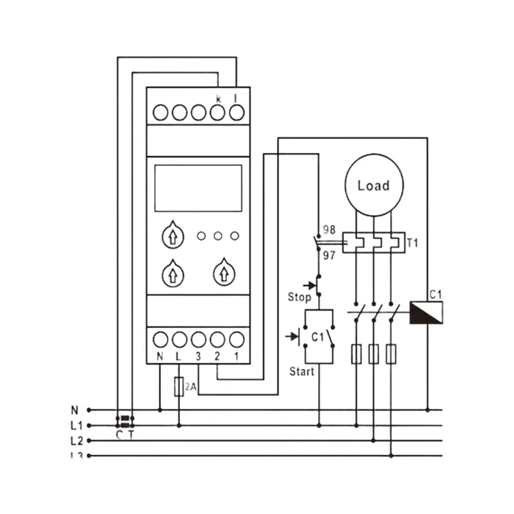 As Shown Overcurrent Protection Relay Efficient Power Management Relay Overcurrent Protection Water Pump Protection