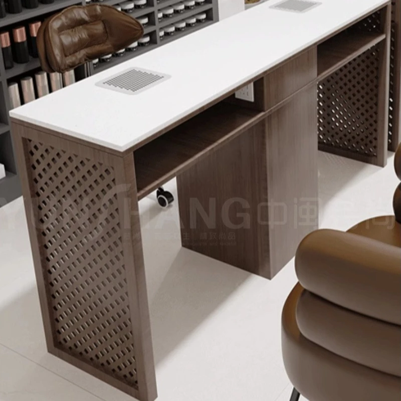 

Новый стол для ногтей в китайском стиле из массива дерева, антикварный популярный маникюрный стол, полезная функция, мебель для салона Nageltisch XYMJZ