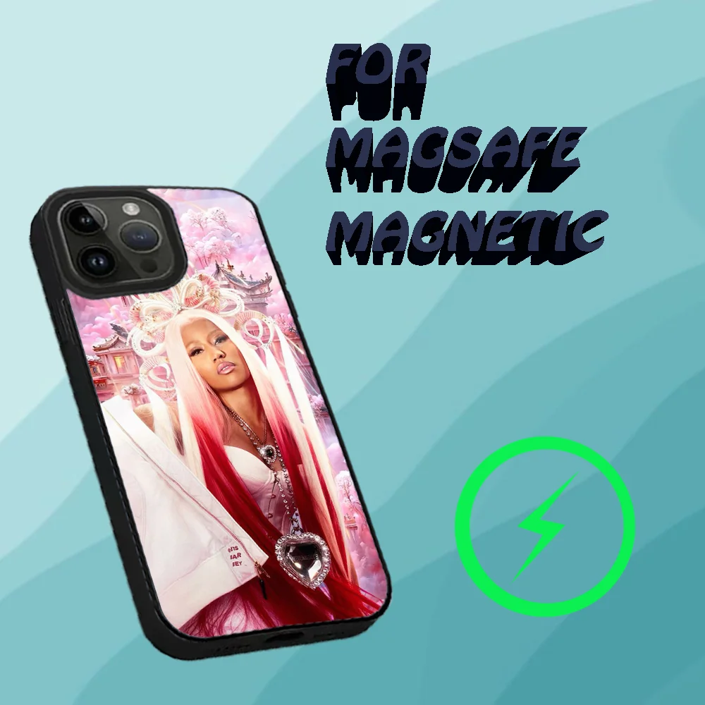N-Nicki M-Minaj Rapper Phone Case For iPhone 15,14,13,12,11,Plus,Pro,Max Mini Magsafe Magnetic Wireless Charging image 4