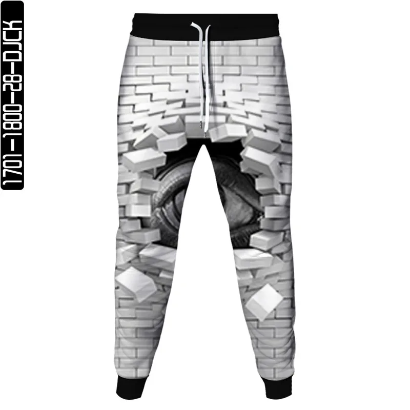 

Animal Cat Eye Football Break Through The Wall 3D Print Men Trousers Women Outdoor Casual Jogging Pants Large Size 6XL Sweatpant