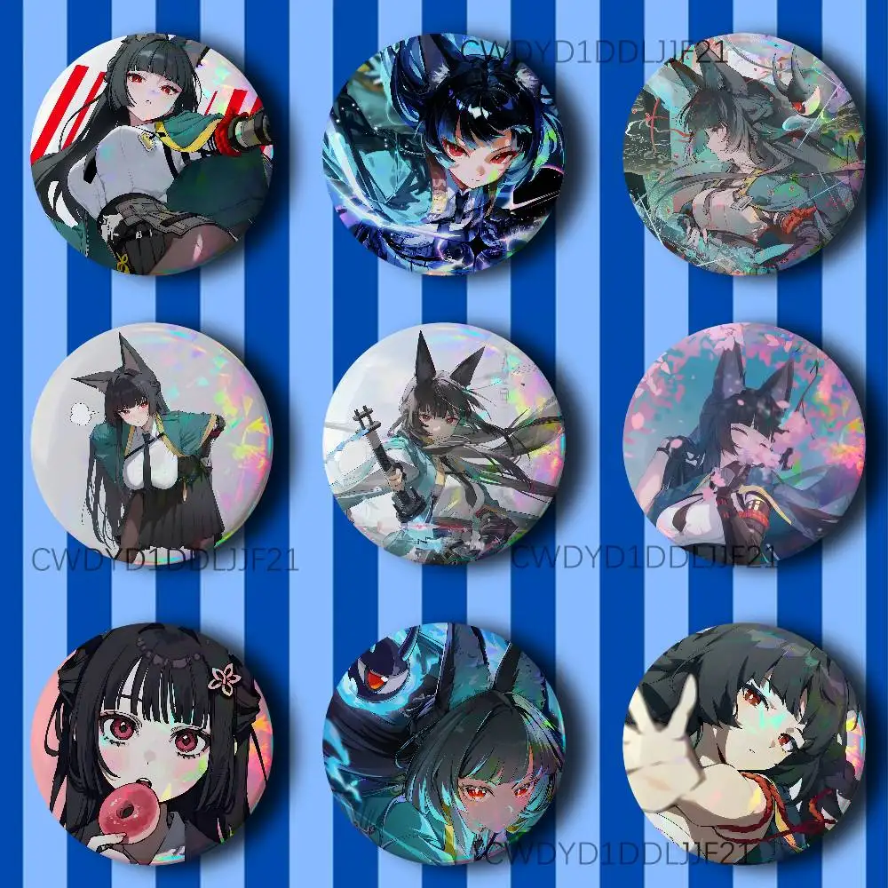 Miyabi Z-Zenless Zone Zero ZZZ Badge Brooch Figure Lapel Pins Clothes Backpack Fashion Cute Collection Decoration Display