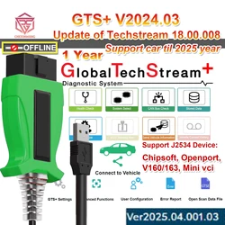 Techstream V2025.04.001 GTS+ Global Techstream+ One Year for Toyota/Lexus PK Techstream V18.00.008 Global Diagnostic Software
