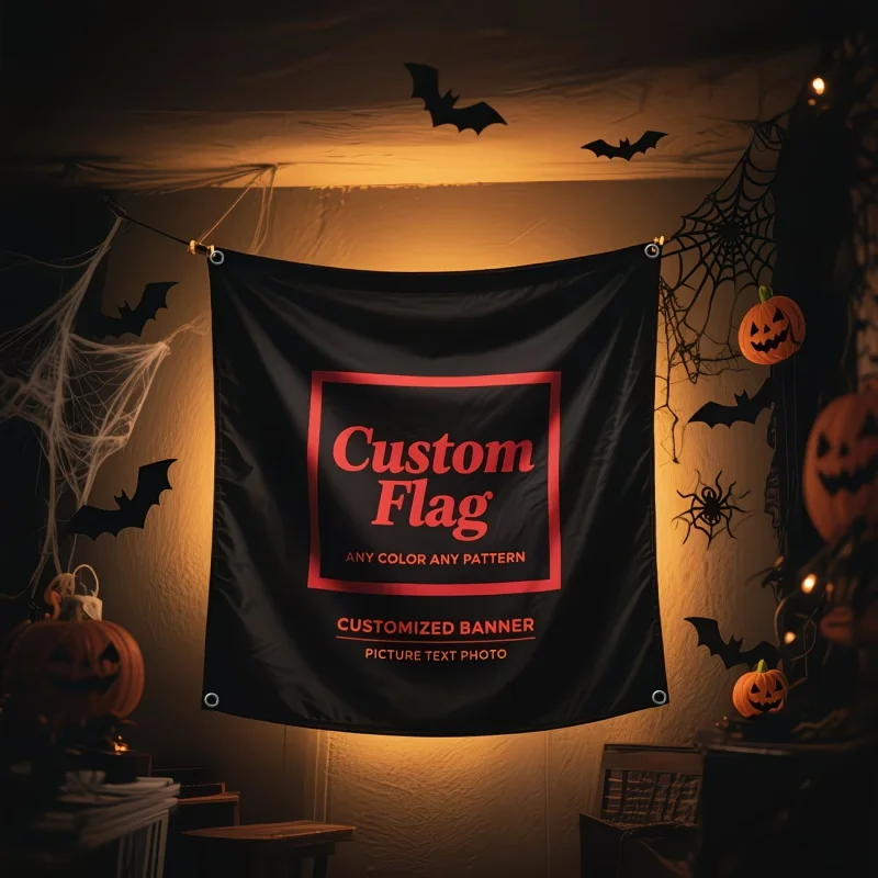 Custom Business Flags Banners Sales Events Store Opening Marketing Campaigns Durable Waterproof Fabric With Bright Graphics Etc