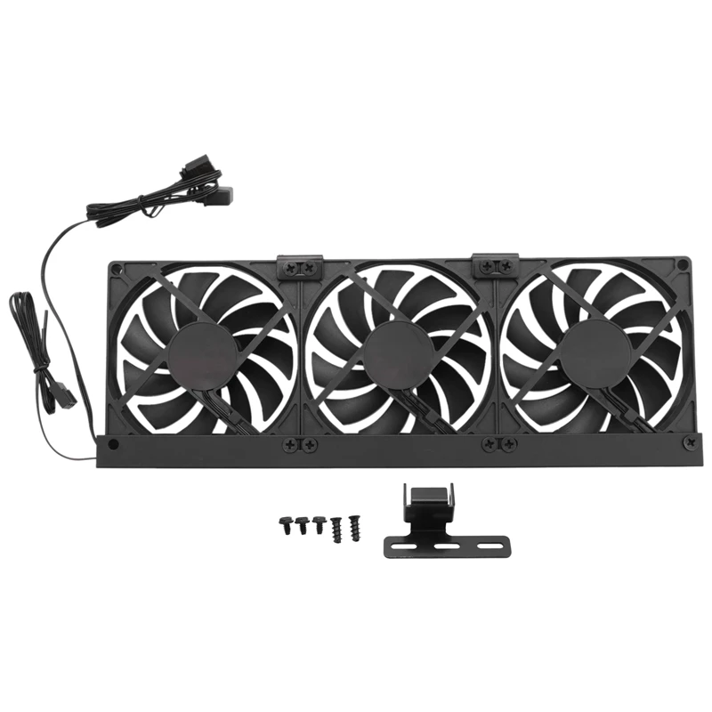 Universal GPU Cooling Fan 3X90mm ARGB Sync Lighting 5V Addressable RGB Silent Chassis PCI Graphics Card Cooler Fan