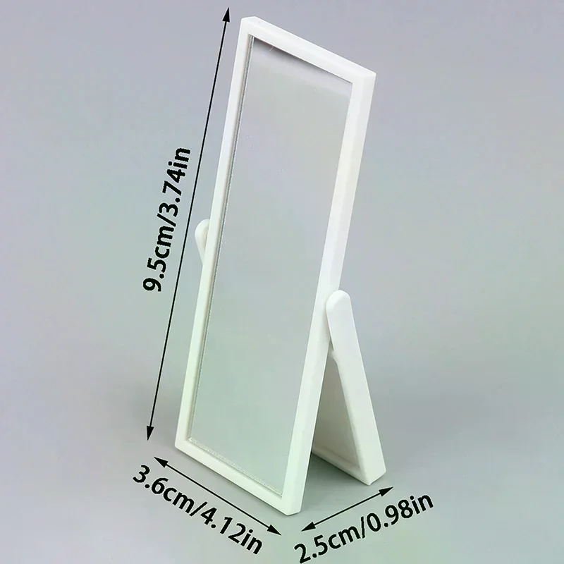 กระจกเต็มตัวจำลองสำหรับบ้านตุ๊กตา 1:12 เฟอร์นิเจอร์จิ๋วสำหรับตกแต่งบ้านตุ๊กตา อุปกรณ์เสริมบ้านตุ๊กตาสำหรับเด็ก