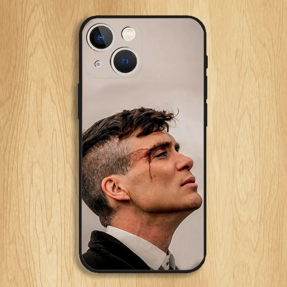 Thomas Shelby Phone Case For iPhone15,14,13,12,11,Pro,Max,Plus,Mini,X,XS,XR,8,7,6,S,Plus,SE Soft Black Case