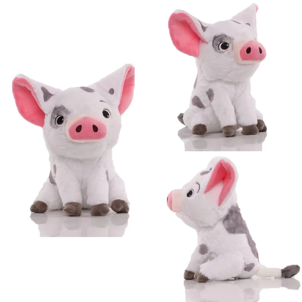 Kawaii Moana Pig Rooster Plush Toy Anime Pig Princess Chicken Stuffed Animals Sleep Toy Home Decor Birthday Gifts