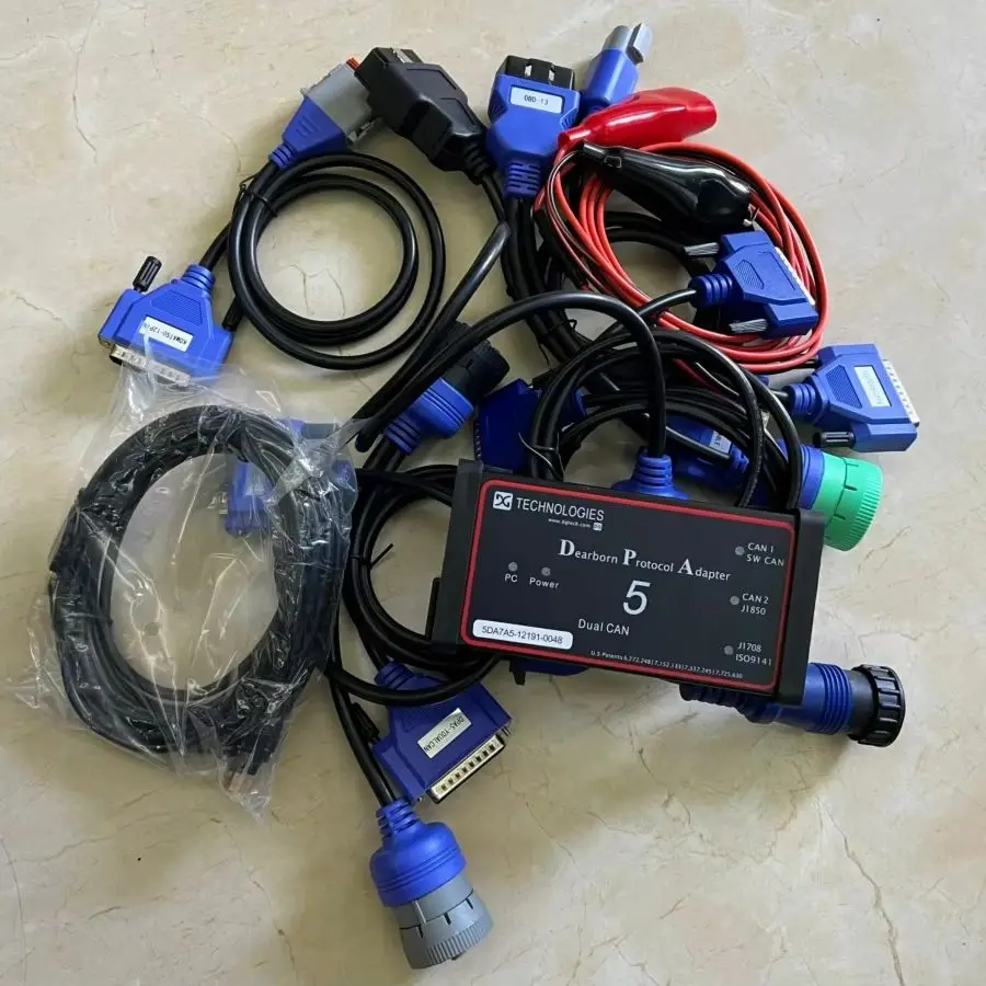 Heavy Duty Truck Diagnostic Tool Dpa5 Adapter HDD/ SSD Software with CF-31 Toughbook 4gb I5CPU Full Cables Scanner Ready to Use
