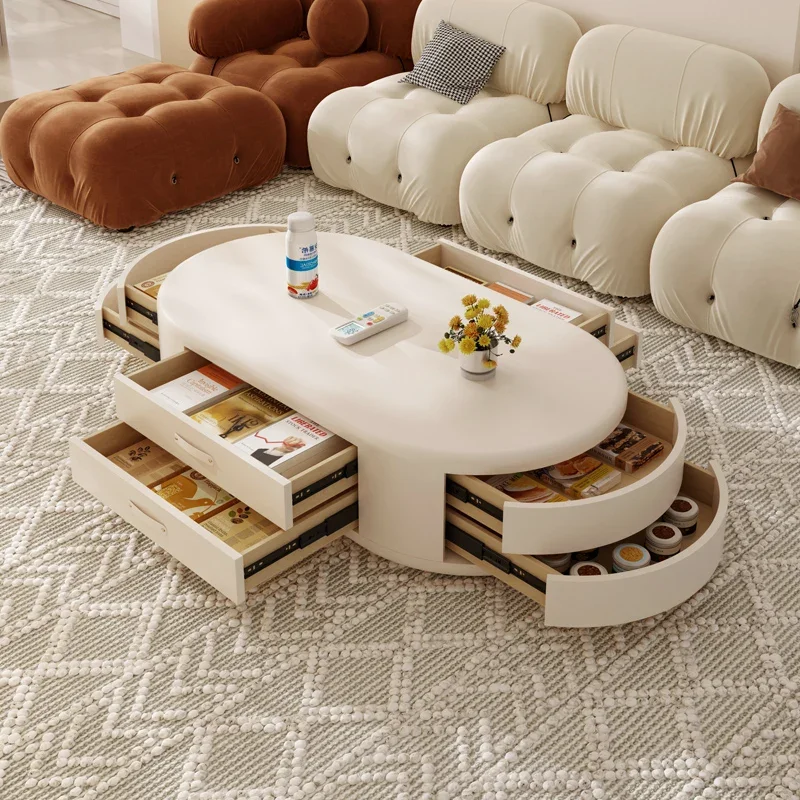 

Дизайнерские журнальные столики для хранения, роскошные гостиные, домашние овальные журнальные столики, современные скандинавские наборы садовой мебели Stolik Kawowy