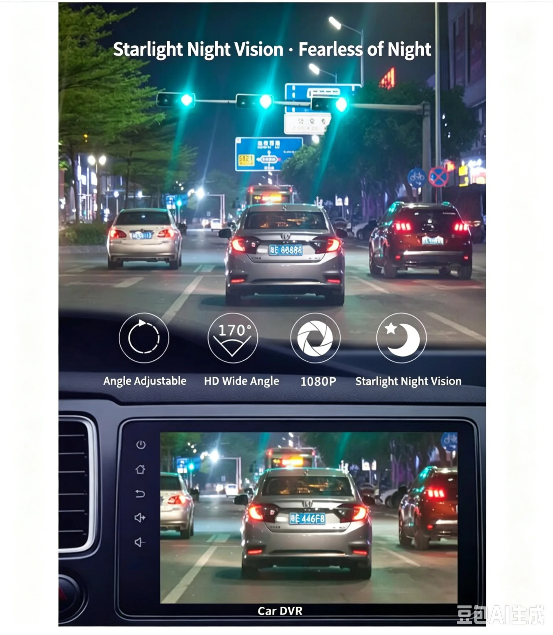 For Geely LYNK&CO 01 Lingke 2017 2018 2019 2020  2023 4K Plug And Play Car Wifi DVR Video Recorder FHD 2160P Dash Cam Camera