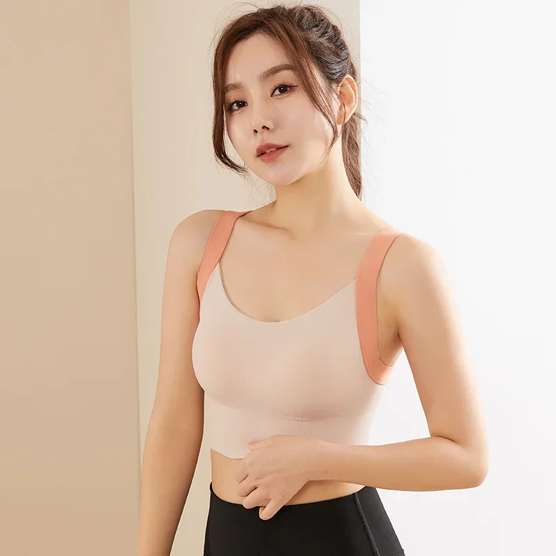Frauen Yoga Bh Fitness High Impact Gym Bh Push-up-Pad Sport Weste Atmungsaktive Yoga Unterwäsche Lauf Weste High-end-Sport-Bh