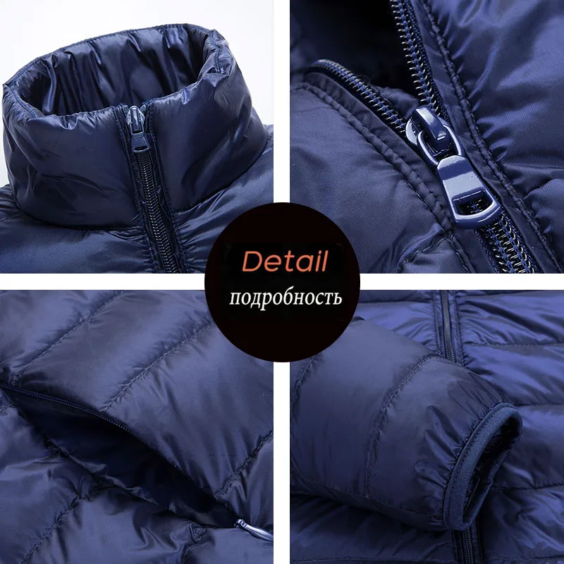 6xl Winter Männer 50% Daunen Parkas Jacken Männer wasserdicht wind dichte Enten Daunen jacken Mantel die ganze Saison Kapuze Parkas Oberbekleidung männlich