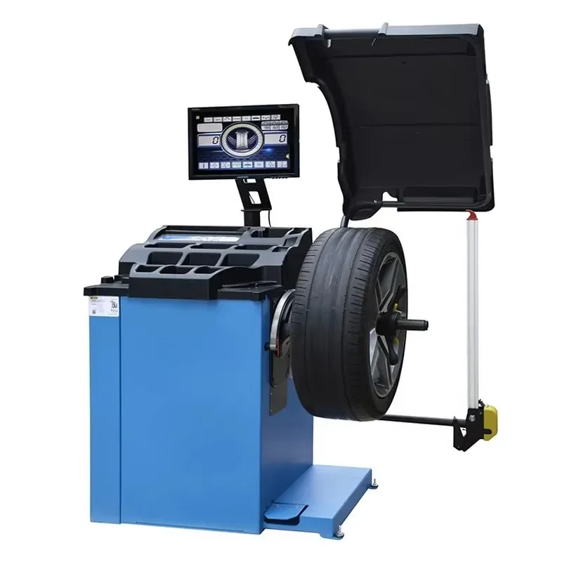 SM-B190H Wheel Balancer and Alignemnt Machine with Point Balancing Speed 140rpm Standby Mode