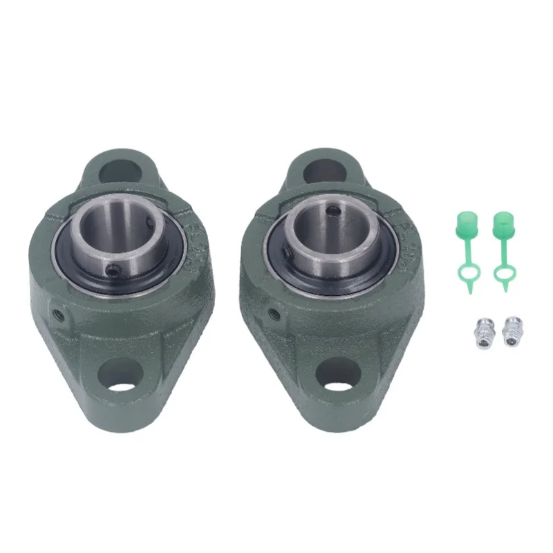 

2 Pcs Pillow Block Flange Bearing 1 Inch Cast Iron Steel Flange Mounted Pillow Block Bearing