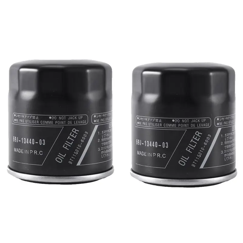 2PCS Kit For 69J-13440-01-00 F150,F200,F225,F250 Outboard Oil Filter 69J-13440-03-00-X67A