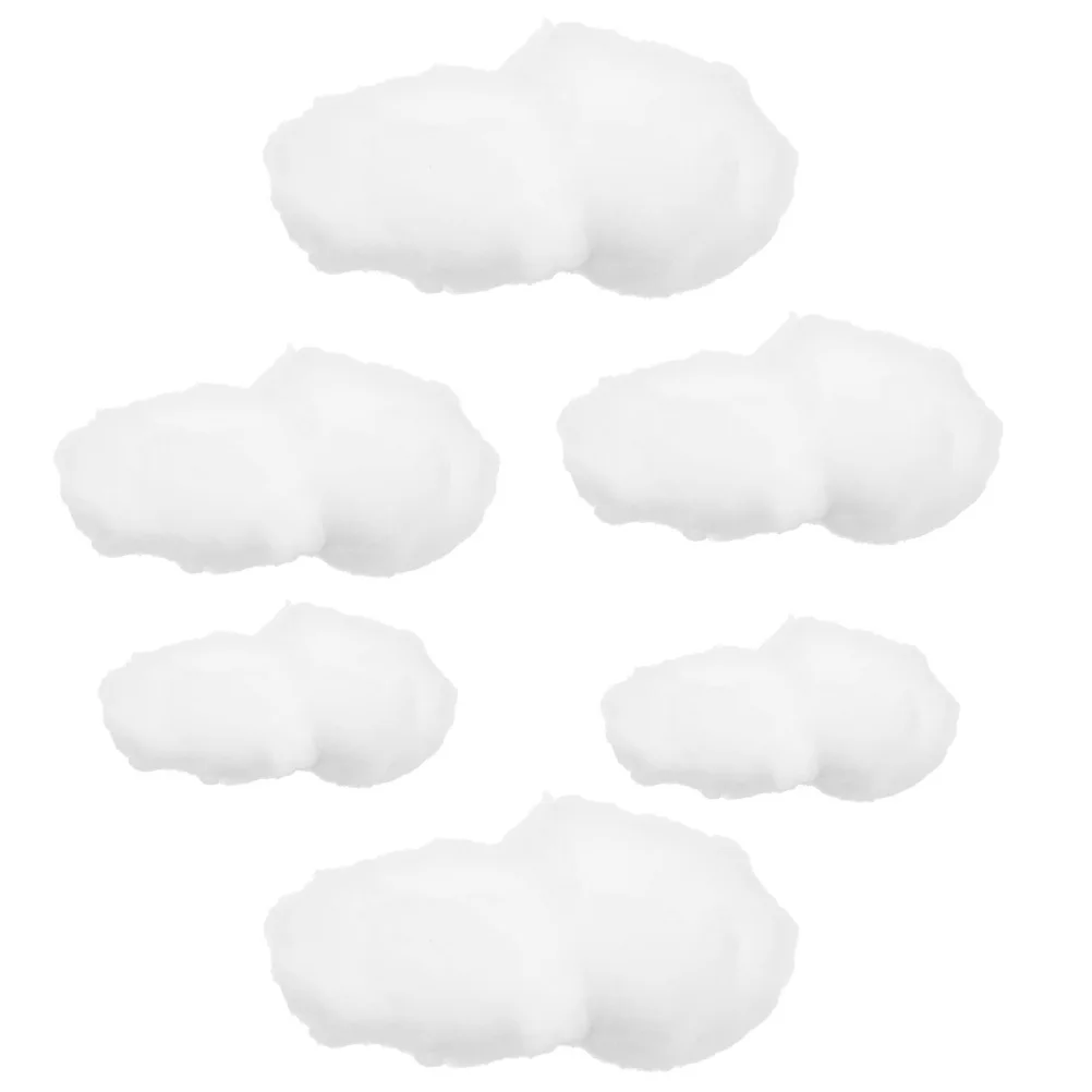 

6Pcs Fake Cloud Pendant Ceiling Hanging Decor Room Nursery Wedding Garden Party Indoor Outdoor Decor Clouds for Ceiling
