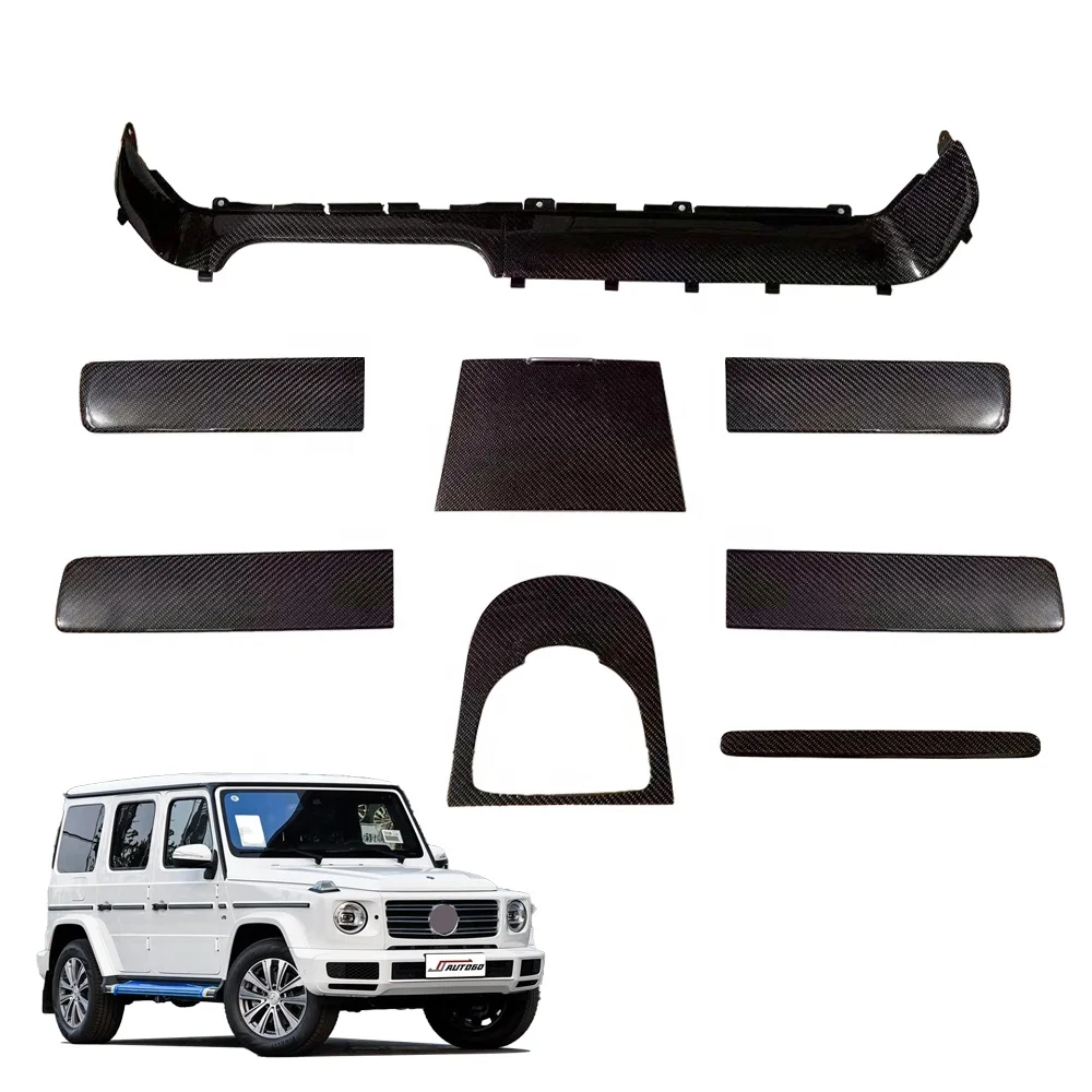 New Design Dry Carbon Fiber Material Trim Panel Cover Interior Kit for Benz G Class W464 G63 AMG G350 G400 G550 B800 B900 Rocket