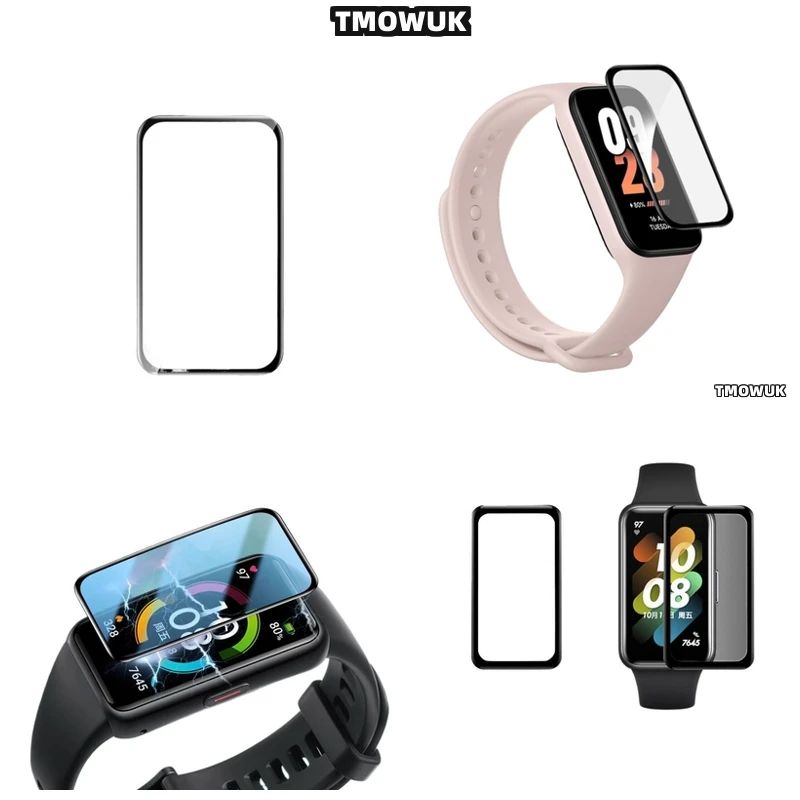 

For Huawei Honor Band 6 7 9 10 High Gloss 3D Curved Anti-Scratch Cover