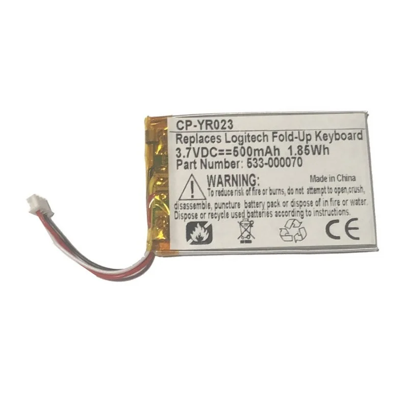 AHB303450 533-000070 Battery 3.7V 500mAh for Logitech MX Master 1 For Logitech Fold-Up Keyboard High Quality Replacement Battery